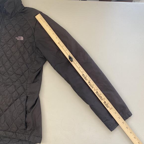 The North Face Jacket Womens Medium Black Thermoball Quilted Full Zip Insulated - Picture 13 of 16